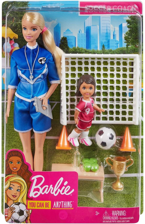Papusa Mattel Barbie Cariere Antrenor de Fotbal Blonda [0]