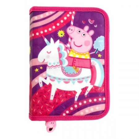 Ghiozdane si genti fete - Penar 1 fermoar Peppa Pig