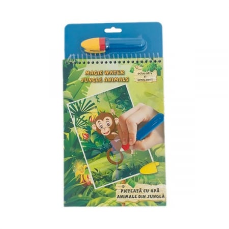 Carti pictura cu apa - Picteaza Cu Apa - Aventuri in jungla