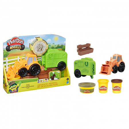 PLAY-DOH SET WHEELS:TRACTORUL [4]