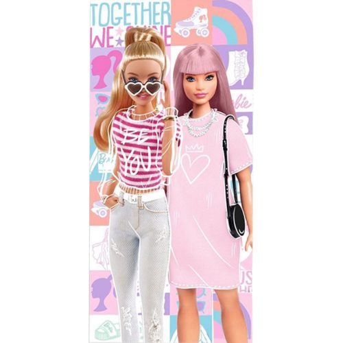 Prosoape de plaja - Prosop de plaja din bumbac, 140 x 70 cm cu imprimeu Barbie