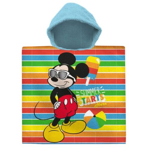 Prosoape de plaja - Prosop de plaja tip poncho Mickey Mouse 60*120 cm