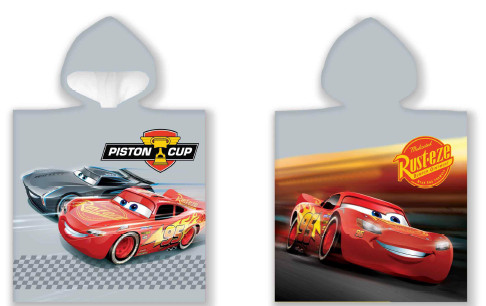 Prosoape de plaja - Prosop de plaja tip poncho Cars 50*100 cm