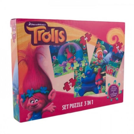 Puzzle 3 in 1 Trolls [1]