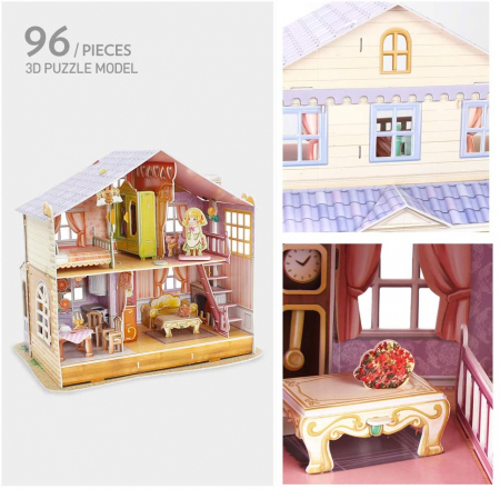 Puzzle 3D CubicFun-Casuta Papusilor  Sara's Home [2]
