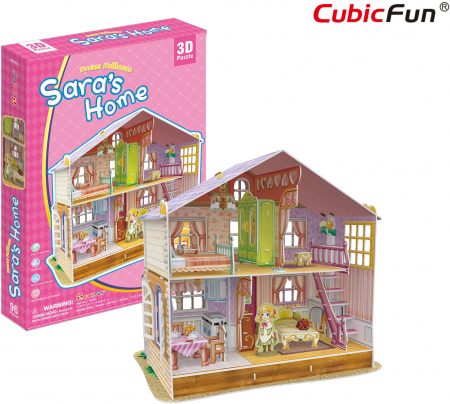 Puzzle 3D CubicFun-Casuta Papusilor  Sara's Home [0]