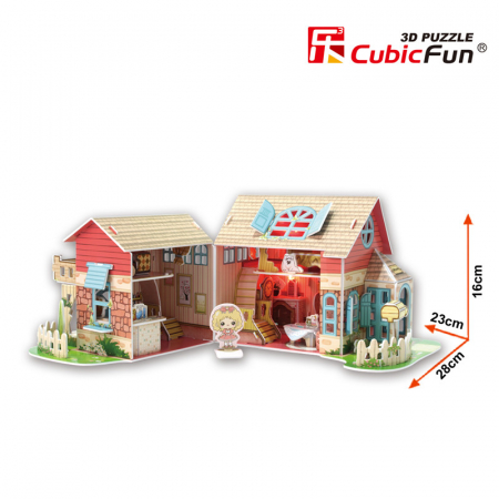 Puzzle 3D CubicFun-Sweet Villa 84 Piese [2]