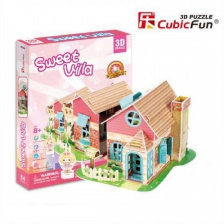 Puzzle 3D CubicFun-Sweet Villa 84 Piese [0]