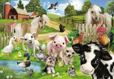 Puzzle ferma animalelor 2x24 piese [2]