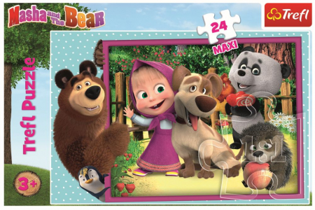 Puzzle Maxi Trefl, Masha si Ursul, 24 piese [2]