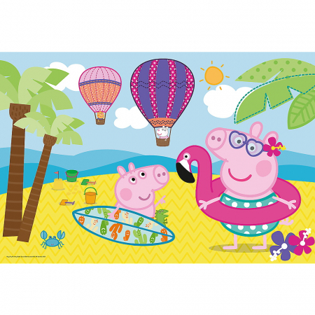 Puzzle Maxi Trefl, Peppa Pig in vacanta, 24 piese [1]