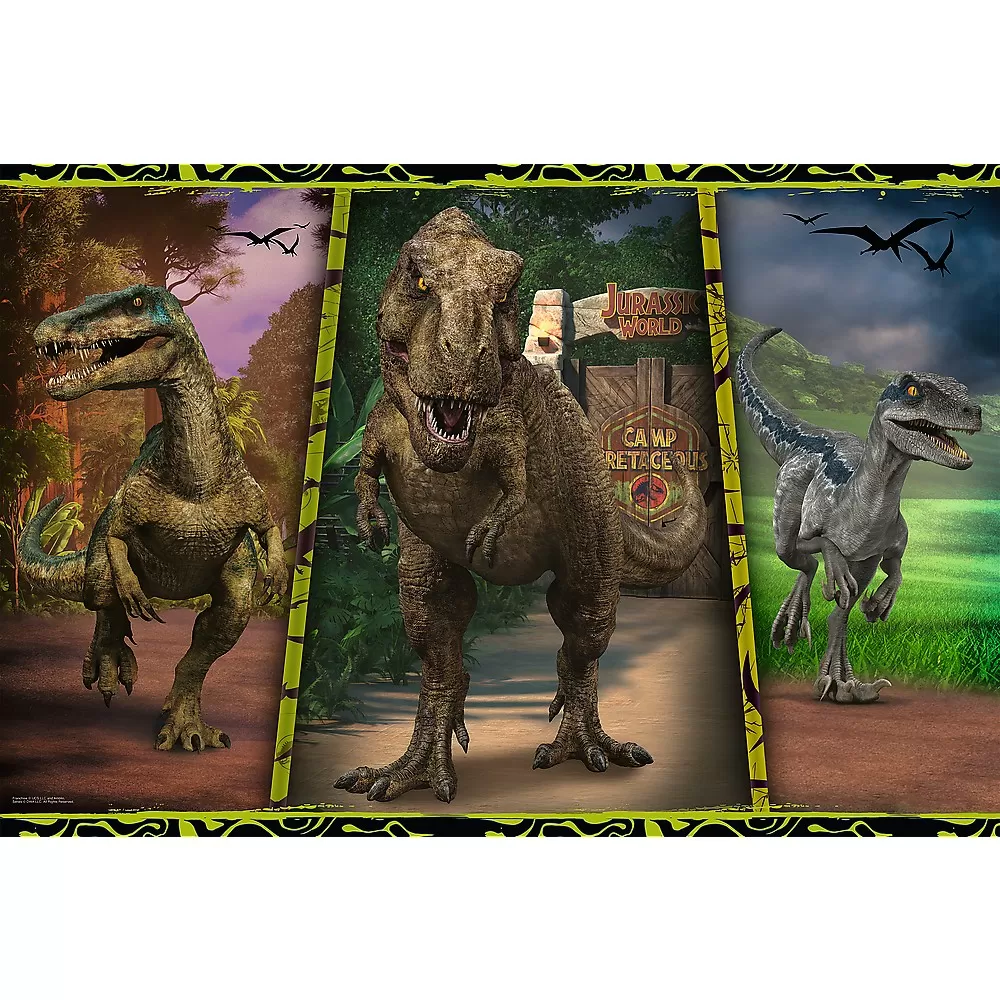 PUZZLE TREFL PRIMO SUPER SHAPE XXL 104 JURASSIC WORLD [1]