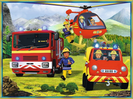 Puzzle Trefl 2 in 1 memo pompierii in actiune [1]