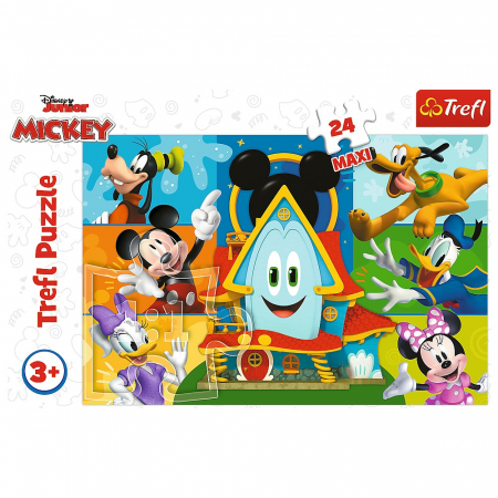 PUZZLE TREFL 24 MAXI MICKEY MOUSE CASA PRIETENILOR AMUZANTI [2]