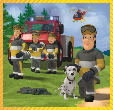 PUZZLE TREFL 3IN1 POMPIERUL SAM [2]