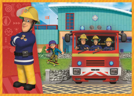 Puzzle Trefl 4 in 1 Pompierul Sam in actiune [1]