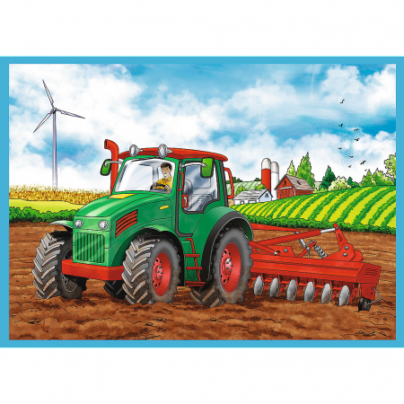 Puzzle Trefl 4 in 1 - Utilaje Constructii, 12/15/20/24 piese [2]