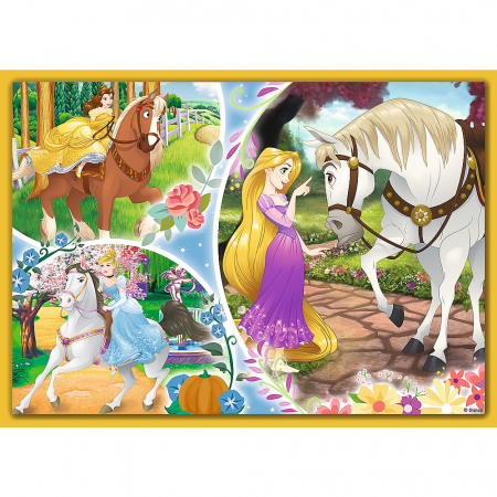 PUZZLE TREFL 4IN1 DISNEY PRINCESS -  ZIUA FERICITA [2]