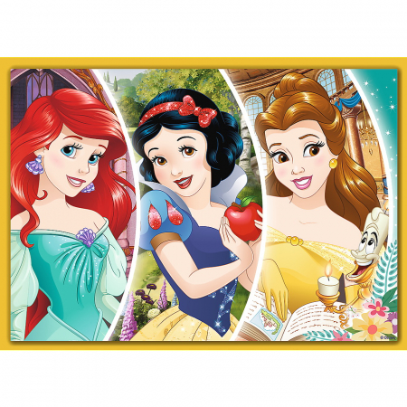 PUZZLE TREFL 4IN1 DISNEY PRINCESS -  ZIUA FERICITA [4]