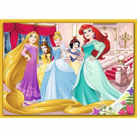 PUZZLE TREFL 4IN1 DISNEY PRINCESS -  ZIUA FERICITA [1]
