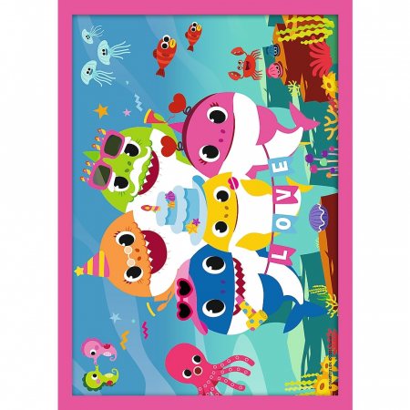 Puzzle Trefl 4in1 Familia Shark [2]
