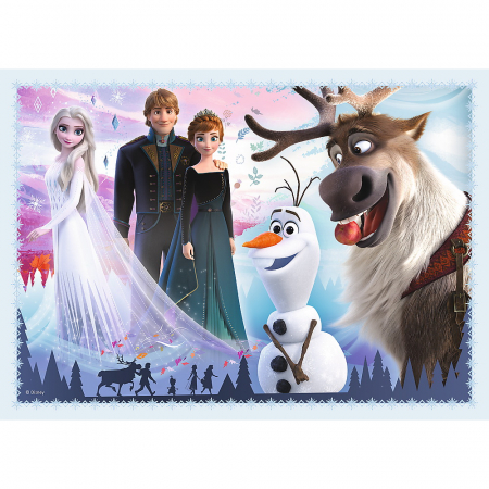 Puzzle Trefl 4in1 Frozen2 Padurea Magica [1]
