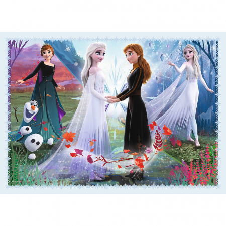Puzzle Trefl 4in1 Frozen2 Padurea Magica [4]