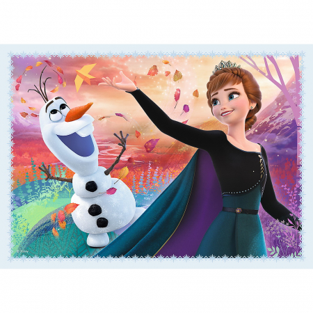 Puzzle Trefl 4in1 Frozen2 Padurea Magica [2]
