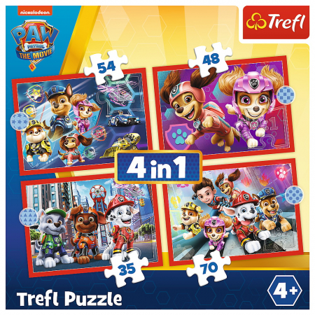 PUZZLE TREFL 4IN1 PATRULA CATELUSILOR IN ORAS [5]