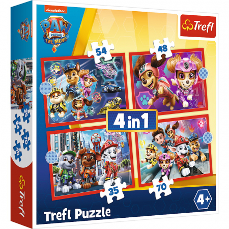 PUZZLE TREFL 4IN1 PATRULA CATELUSILOR IN ORAS [0]