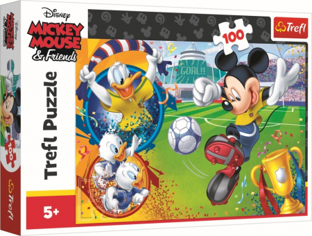 Puzzle Trefl, Disney Mickey Mouse pe terenul de sport, 100 piese [0]