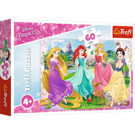 Puzzle Trefl Disney Princess, Frumoasele Printese 60 piese [0]