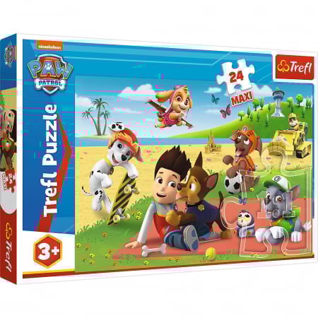 Puzzle 3-6 ani - Puzzle Trefl Maxi, Paw Patrol, 24 piese