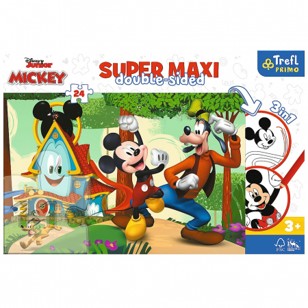 PUZZLE TREFL PRIMO  24 SUPER MAXI DISNEY MICKEY SI PRIETENII [3]