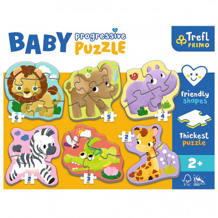Puzzle Trefl Primo Baby Progressive Safari [1]