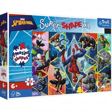 Varsta recomandata - PUZZLE TREFL PRIMO SUPER SHAPE XXL 160 SPIDERMAN