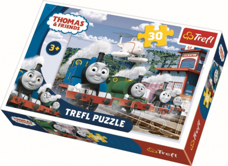 Puzzle Trefl, Thomas si prietenii, Cursa pe sine, 30 piese [0]