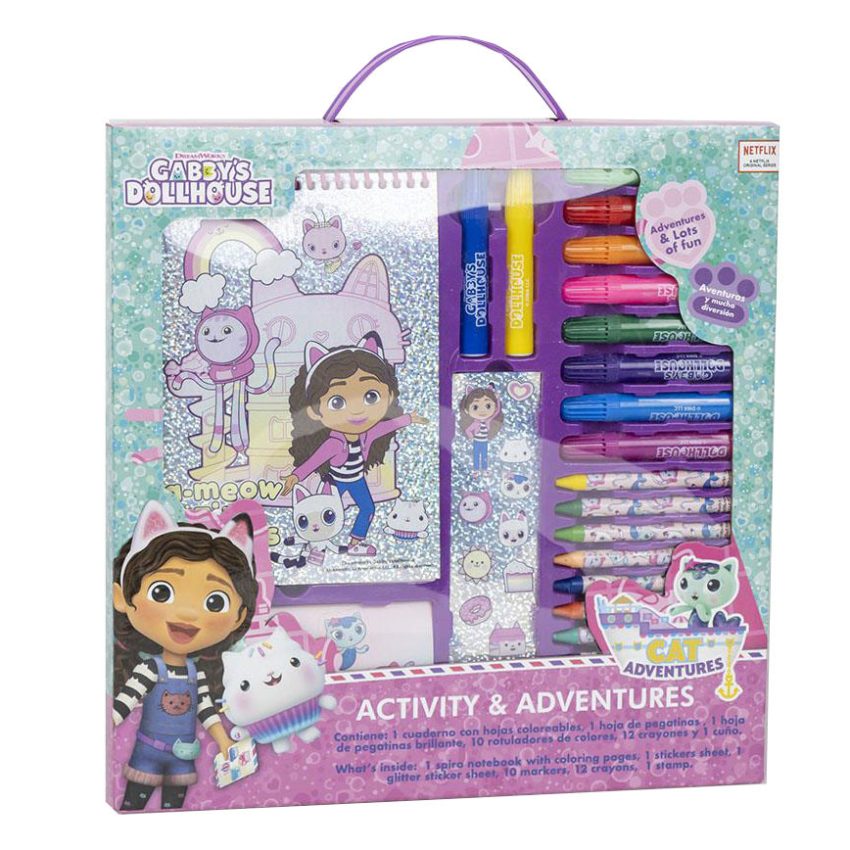Jucarii - Set de colorat pentru copii, Gabby's Dollhouse, 26 piese