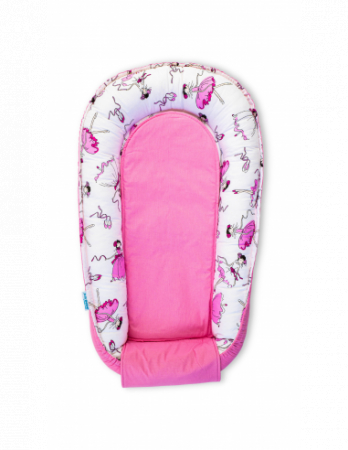 Set 5 piese Baby Nest din Bumbac, model balerine roz [4]