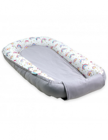 Set 5 piese Baby Nest din Bumbac, curcubeu [2]