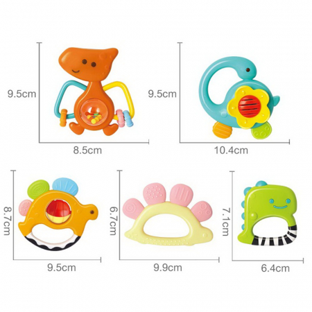 Set 5 Zornaitoari Dinozauri Multicolori [3]