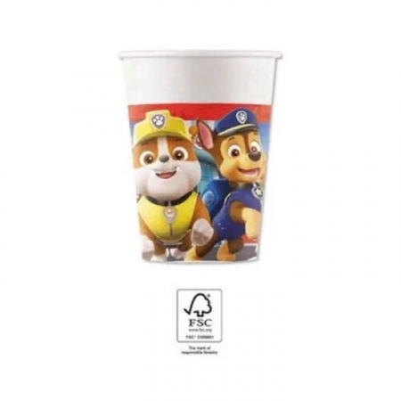 Articole petrecere - Set 16 pahare din carton Patrula Catelusilor