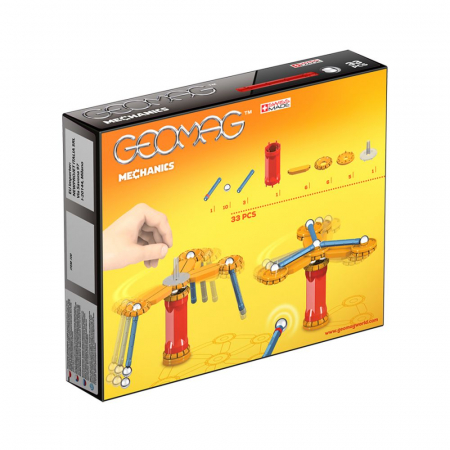 Set de constructie magnetic Geomag, Mechanics 33 piese [1]