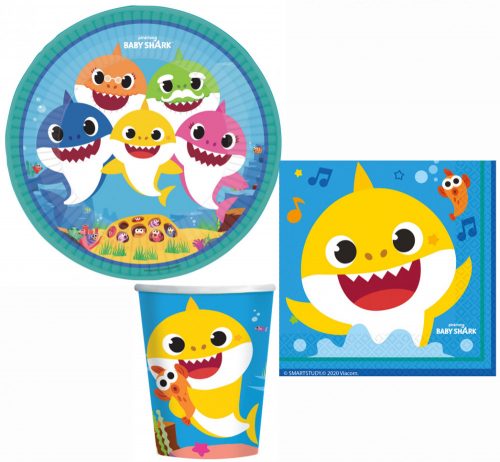 Idei cadouri - Set de petrecere din 32 de piese Baby Shark