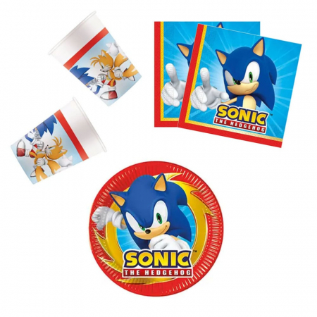 Jucarii creative - Set de petrecere din 36 de piese Sonic