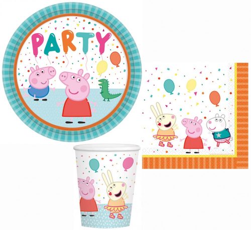 Accesorii fetite - Set de petrecere din 52 de piese Peppa Pig