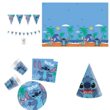 Idei cadouri - Set de petrecere din 44 de piese Lilo si Stich