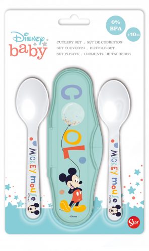 Jucarii - Set de tacâmuri Mickey Mouse pentru calatorie