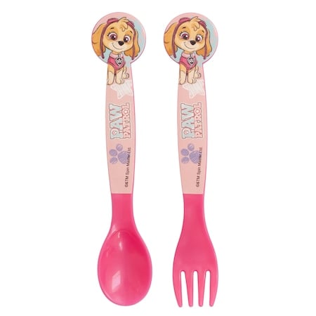 Caserole pentru gustari si sticlute de apa - Set de tacâmuri Patrula Catelusilor (2 bucăți)