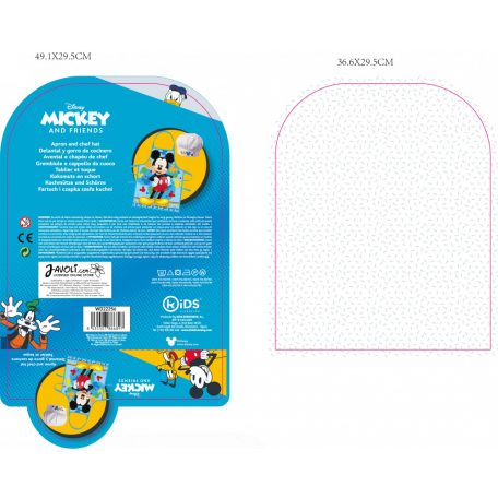 Set sort si boneta de bucatarie pentru copii Mickey Mouse [1]